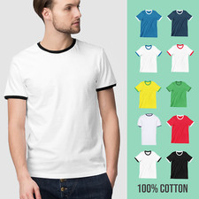 Mens Ringer T-Shirt Plain
