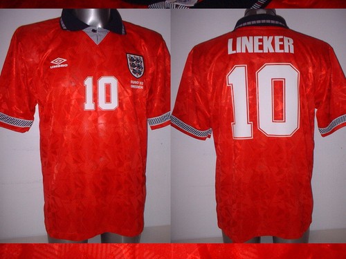 England lineker retro shirt - england,